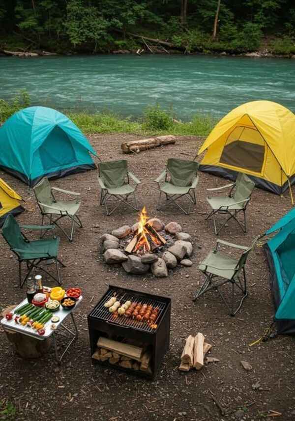 Lugn naturmiljö för en stillsam fritidsstund utomhus